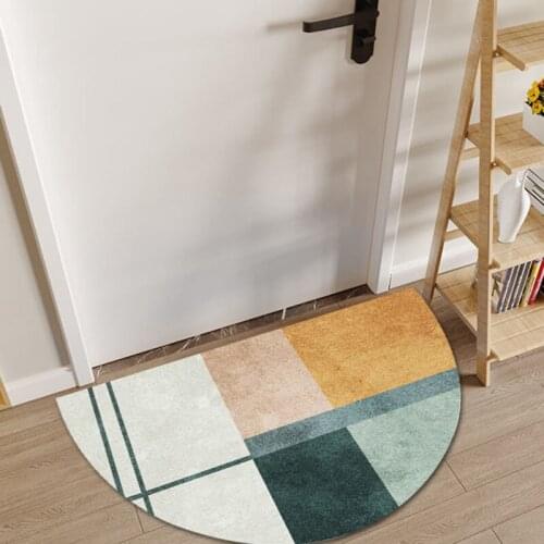 Round Kichen Carpets Mat Non-slip Water Absorption Bath Carpet Mats Entrance Doormat Area Rugs Living Room Balcony Floor Mat