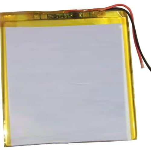 Lithium polymer battery 3.5x100x100mm 3.7v 6000mah tablet battery 2 wire