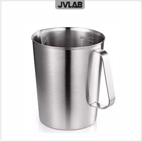 Thickening 304 stainless steel measuring cup 2000ml Milk tea cup, coffee, liquid measuring cup with graduated never rust H 174mm