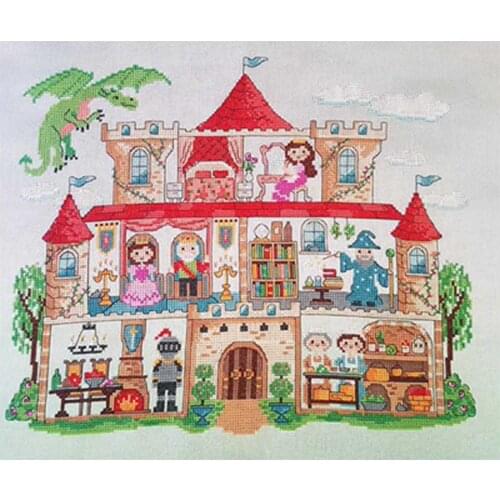 Mythical Building patterns Counted Cross Stitch 11CT 14CT 18CT DIY Cross Stitch Kits Embroidery Needlework Sets home decor