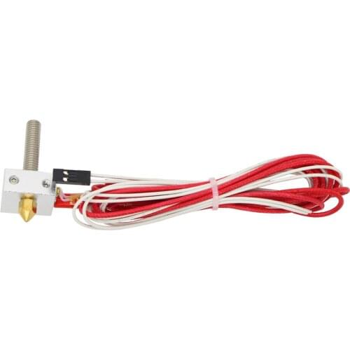 MK8 Extruder Hot End Kit DIY Hot End + Heater Cartridge Aluminum Heat Block 3D Printer Parts 1.75mm 0.4mm