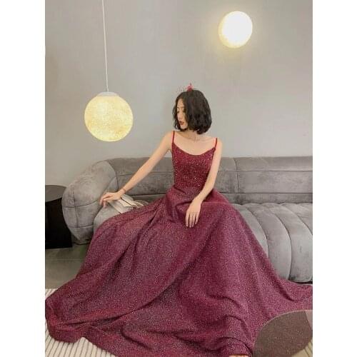 Latest 2020 scoop neckline dark burgundy sexy spaghetti straps sukienki homecoming dresses long homecoming robes with cape