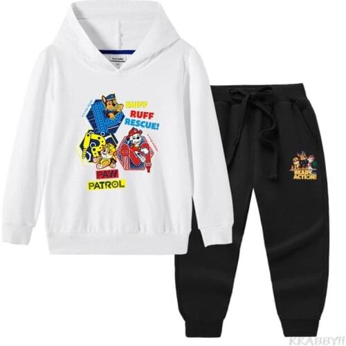 PAW PATROL Autumn Girls Clothing Sets Boys Girls Holiday Sports Suit Tracksuit Fashion Kids Clothes Set
