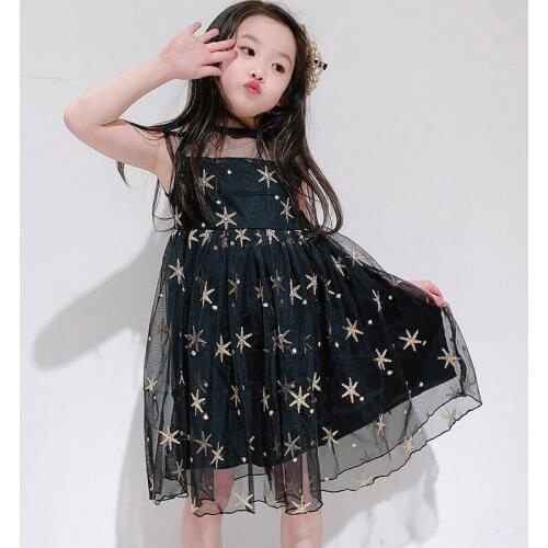 Princess Girls Tutu Dress 2020 Summer Children Birthday Party Vestidos Sleeveless Sequins Dresses RT849