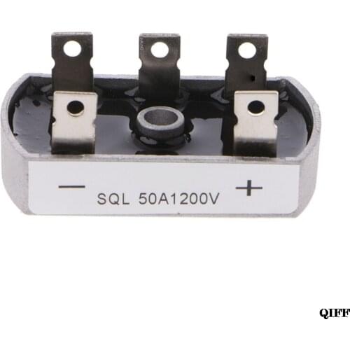 Drop Ship&Wholesale 50A 1200V Aluminum Metal Case 3 Phase Diode Bridge Rectifier 50Amp SQL50A Module APR28