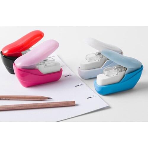 Stapleless Stapler Mini Stitcher Paper Compact & Lightweight Binding Device for Home Office Safe for Kids DU55
