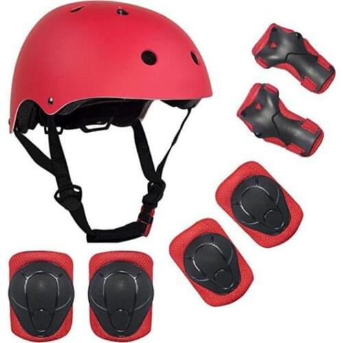 Universal Helmet Kids Bike Roller Skating Knee Elbow Wrist Protective Gear Skateboard Helmet Skate Board Accessories