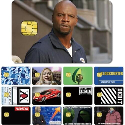 Funny Matte Hentai Money Blockbuster Stonks Credit Card Debit Card Skin Case Tape Sticker Film Big Small Chip