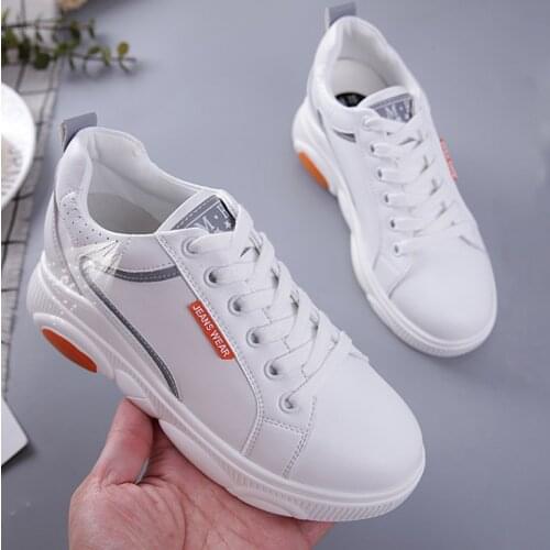 Women Casual Shoes Genuine Leather Summer New Internal Increase Breathable Sneakers Woman Platform Wedge White Shoes