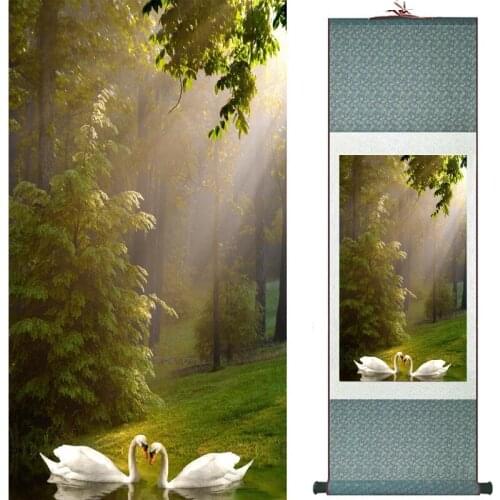 Birds and flower Art Painting Home Office Decoration Chinese scroll painting birds painting 19081726