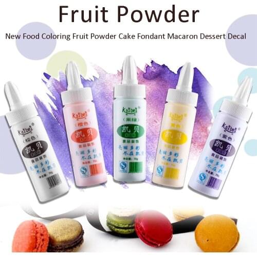 1PC Food Coloring Fruit Powder Macaron Cake Fondant Dessert Decal Decor Powder Bakeware Baking Soap Handmade Coloring Tools