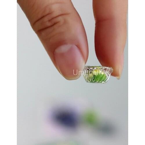 2PCS 1:12 Scale Miniature Dollhouse Vegetable Salad Bowl Mini Play Food for Barbies Doll House Kitchen Accessories Toy