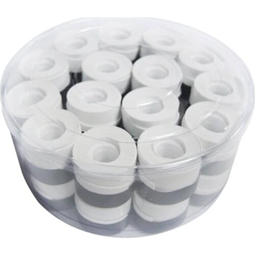 30PCS ZARSIA 0.55mm Thin White Sweatband Breathable Viscosity Tennis Overgrip Sticky Badminton racket Sweat Grips