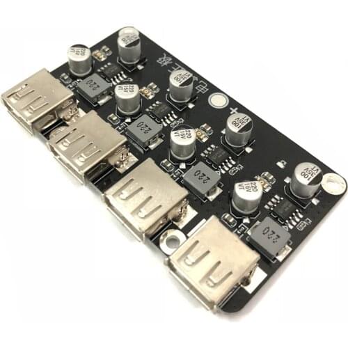 4-Channel USB 12V24V Fast Charging Output Module For QC3.0 Step-Down Power Module Converter Telephone Module Board