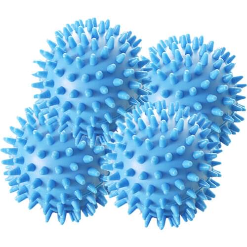 4 Pieces Of Dry Balls Blue Durable Reusable Compact No Chemicals Reduce Drying Time Dry Laundry Accessories Washing Balls