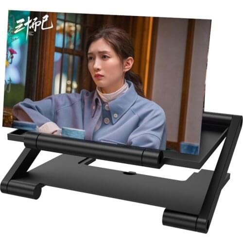 8 Inch Folding 3D High-definition Screen Mobile Phone Amplifier Magnifier Cellphone Holder Prevent Slipping Zoom In 3-4 Times