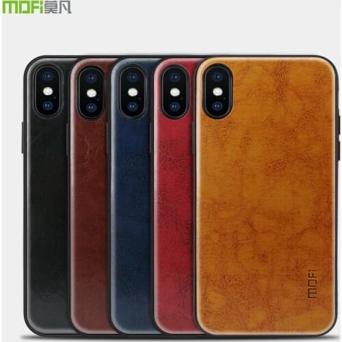 MOFI TPU leather Case For APPLE iPhone X Soft Full Cover Silicone shockproof Back Cover For iPhonex 10 Ten