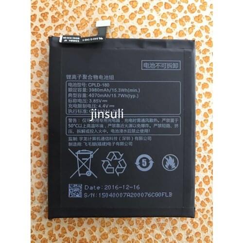 CPLD-180 Battery For Coolpad LeEco Cool Changer S1 C105-8 C105-6 Mobile phone Rechargeable Li-polymer Batteries 3980mAh In stoc