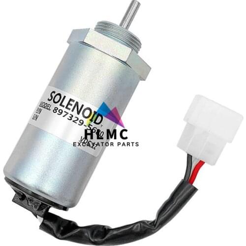 Fuel Shut off Solenoid MV1-81 12V for Isuzu Engine 4LE2 for Hitachi Excavator EX35U EX27U EX50U ZAXIS35U