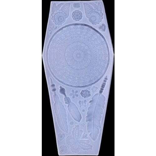 N0HE Crystal Epoxy Resin Mold Dream Catcher Casting Silicone Mould DIY Crafts Tool