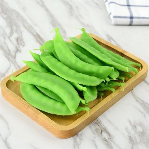 Fake artificial vegetables snow bean pea pease model hotel restaurant kitchen store shop decoration Faux Faux Vegetables props