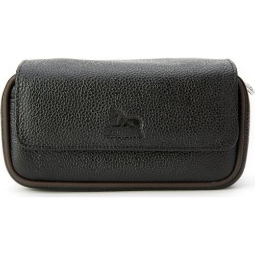 LUBINSKI Genuine Leather 3 Pipes Cigar Cigarette Case Bag Pipe Pocket Pipe Holder Smoking Tool Tobacco Storage For Cohiba