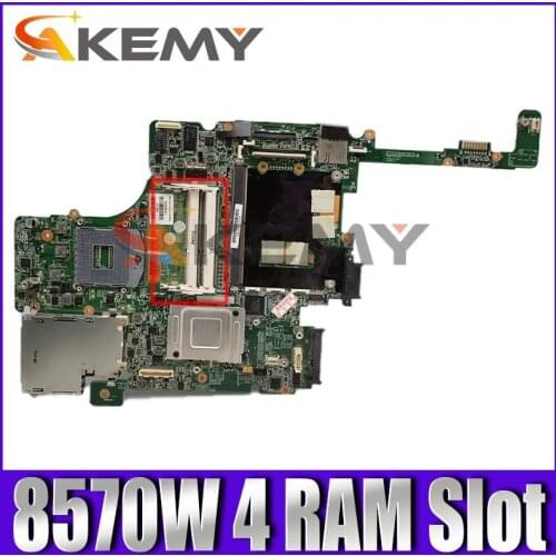 Laptop Motherboard For HP Elitebook 8570W 4 RAM Slot Core SLJ8A Mainboard 690643-501 695956-001 010176600 DDR3