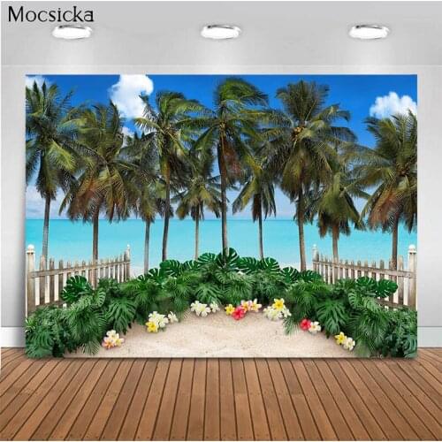 Mocsicka Baby Shower Background Beach Sun Decoration Style Child Portrait Photo Background Photography Studio
