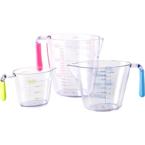 200ml/400ml/900ml Measuring Cup Set Jug Pour Spout Kitchen Supplies for Handmade Soap Making Tool