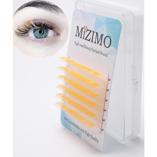 New Color grafting eyelash White Orange Gradient Eyelash Personalized Eyelash Extension