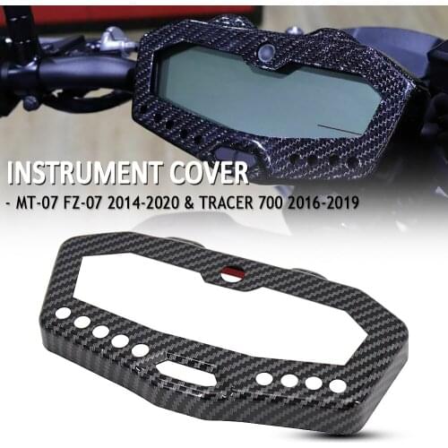NEW MT FZ 07 Motorcycle Carbon Fibre Instrument Surround Gauge Panel Cover For Yamaha MT07 FZ07 2014-2020 Tracer 700 2016-2019