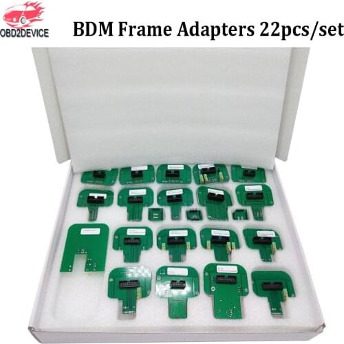 Full Set 22pcs Adapters BDM Probe Adapters ECU RAMP For BDM100 CMD100 ECU Programmer BDM Frame Adapter