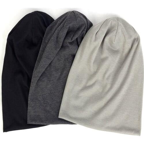WZCX 25 Colors Thin Section Unisex Hip Hop Skullies Beanies Spring Autumn Solid Color Outdoor Elasticity Ski Cap Skull Hat