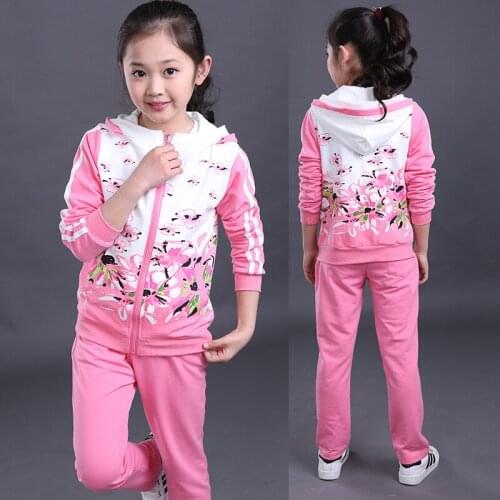 Kids Tracksuit 2020 Spring Autumn Girls Clothes Sets Hoodie Long Sleeve Jacket+Pants 2Pcs Girls Sports Suit 4 6 8 10 12 13 Years