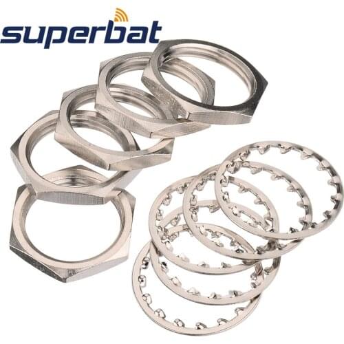 Superbat 100pcs N Jack Dedicated Antenna Seat Accessories N Screw Washer for N UHF Female Connector