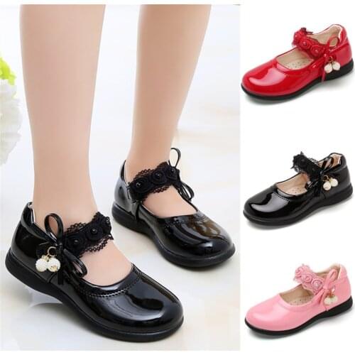 Baby Girls Shoes New Fashion Spring Girls' Princess Shoes Toddler Children Comfortable Flat Dance Kids Single Shoes