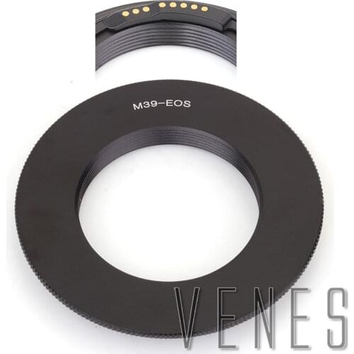Venes ForM39-EOS GE-1 Macro AF Confirm Lens Mount Adapter Suit For Leica M39 Lens to Canon EOS Camera 4000D/2000D/6D II