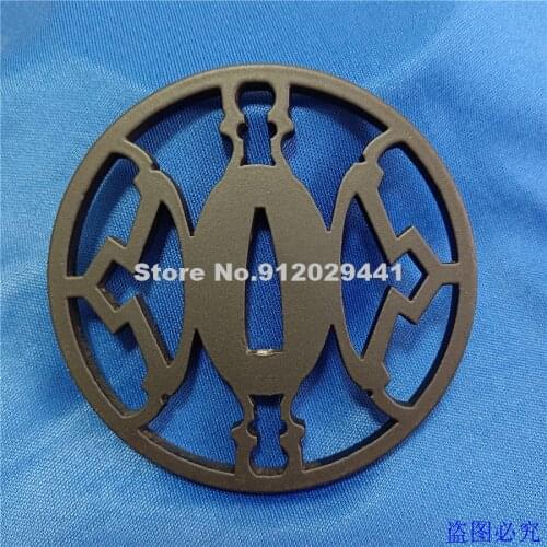 High Quality Strong Iron Steel Guard TSUBA For Japanese Sword Samurai Katana Nice Metal Fitting