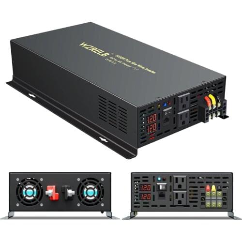 XYZ INVT 5000W Solar Inverter 12v 220v 12V 24V 36V 48V DC TO AC 110V 220V Wired Remote Control Pure Sine Wave Inverters