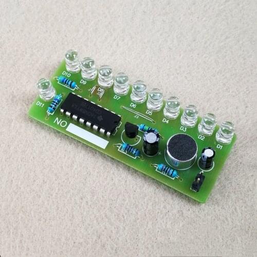 Sound control water lamp kit CD4017 colorful LED lamp fun teaching and training parts electronic DIY production