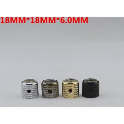 1 Piece Metal Knob Abalone Inlay For Electric Guitar Bass With Allen Wrench Guitar Parts 18MM*18MM*6.0MM ( #1254 )