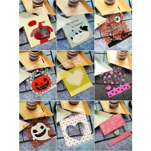 100pcs/pack handmade soap packaging gift bag biscuits bags moon cake dessert self - styled 10cm