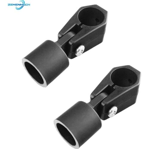 2X Boat Accessories Nylon Slide Cap Slide Sleeve Pipe Boat Bimini Top Fitting Eye End Cap Jaw Clamp External Eye End Canopy Tube