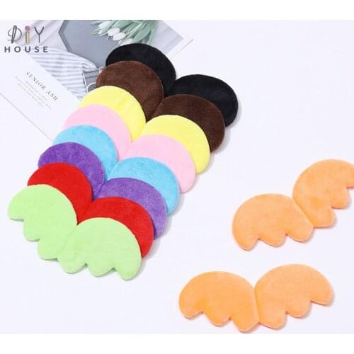 5-20Pcs Cartoon Color Flannelette Angel Wing Ornament DIY Craft Supplies Shoes Clothing Scarf Accessories Headwear Materials