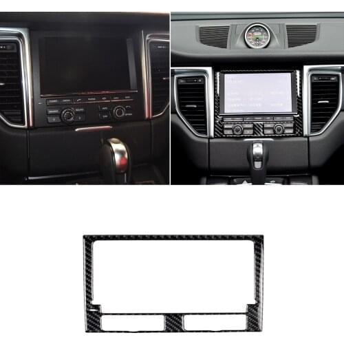 FIT For Porsche Macan Accessories 2015 2016 2017 2018 Car carbon fiber decorative cup air outlet window button panel Car styling