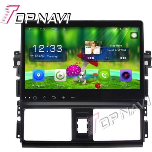 Topnavi 10.1'' Quad Core Android 6.0 Car GPS Navigation For Toyota 2014 Vios Radio Audio Multimedia Stereo Without DVD