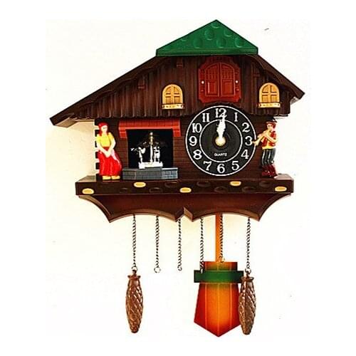 Bird Living Room Clock Wall kitchen Garden Wood Cuckoo home Clock Mechanism Modern Bedroom Decor Gift Bathroom Clock Scenic
