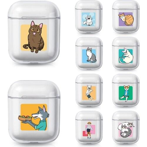 For AirPods 2 Case Airpod Pro 3 Cute Cute Cat Fox Animals Headphone Case For Air Pods Case Airpods Clear Silicone Earphone Cover