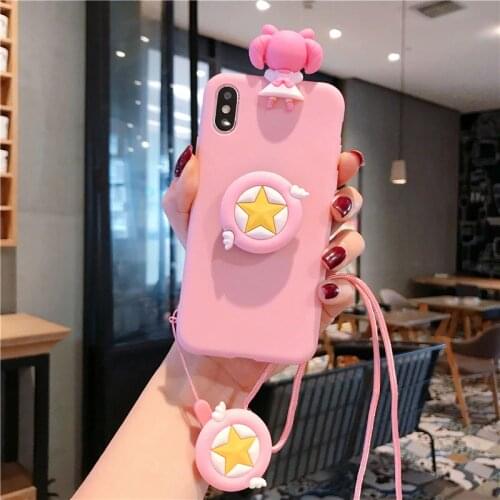 Ring Grip Strap Rope Phone Case For Samsung S6 S7 Edge S8 S9 S10 S20 Plus S20 Ultrar Note 5 8 9 10 20 Plus