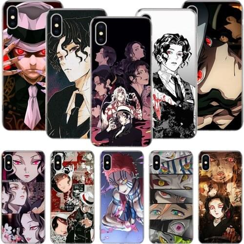 Demon Slayer Kibutsuji Muzan Phone Case For iPhone 11 12 Pro XS XR X Max 7 8 6 6S Plus Mini + 5 SE Pattern Customized Coque Cove